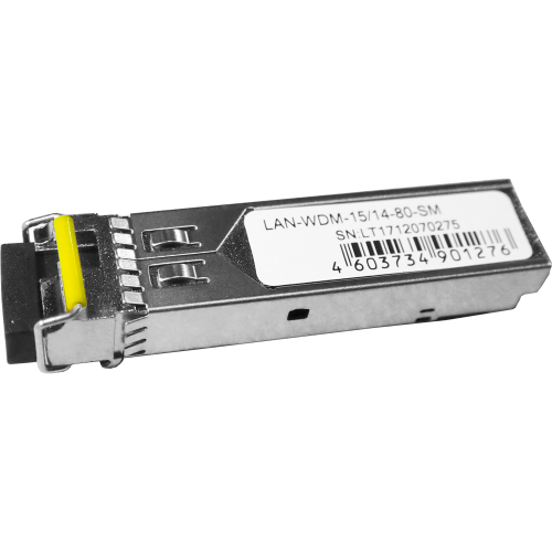 SFP WDM 1.25 Gbps, 1550nm/1490nm module, 80 km, LC, DDM, Cisco